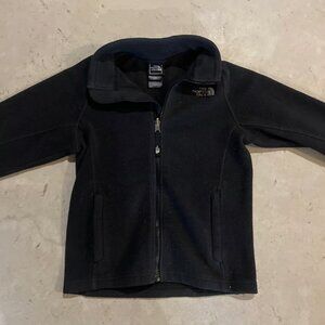 Youth Boys North Face Fleece Black Jacket Size Small